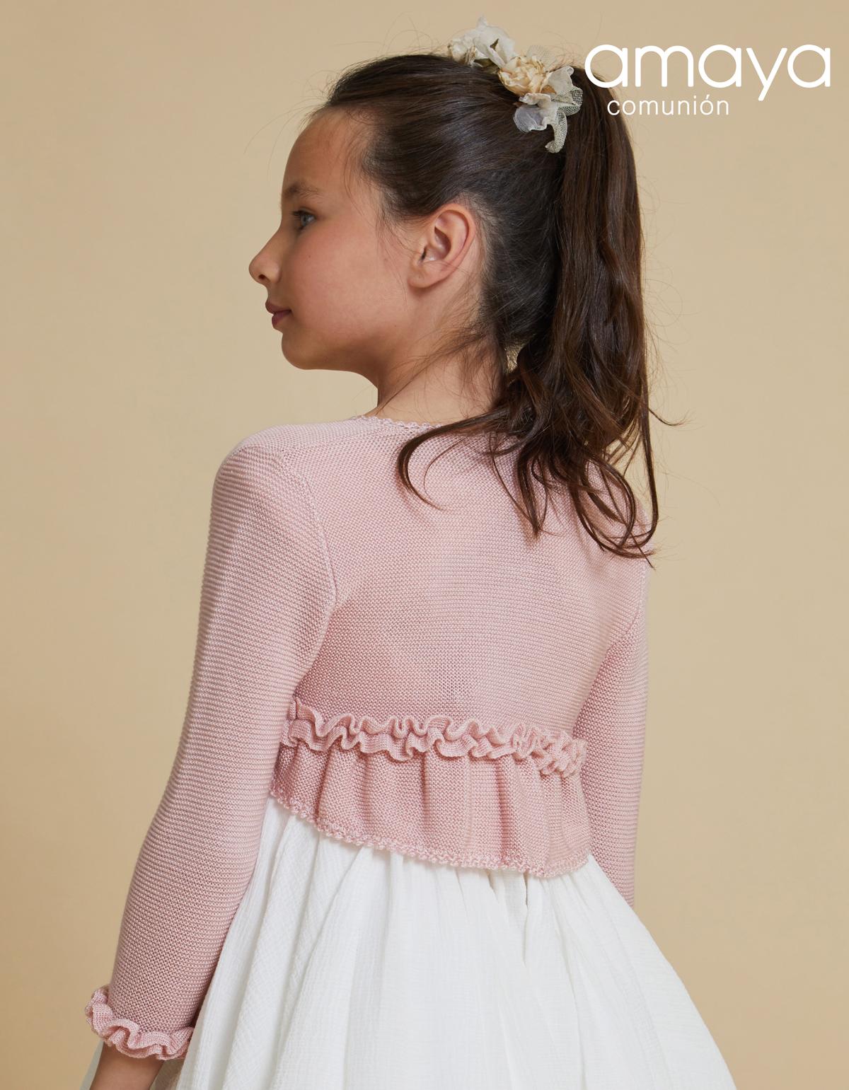 AMAYA 190484H knitted bolero for ceremonies and communions - Image 2