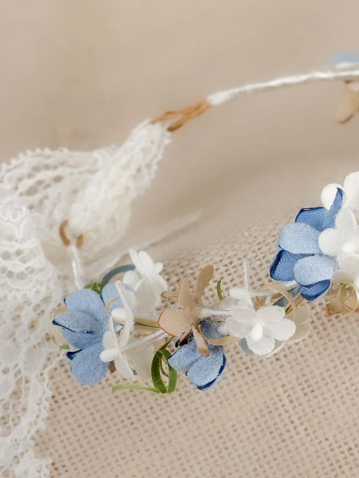 ZOYSAN Blue Flower Wreath for Communion and Ceremony 20365 - Image 2