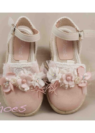 ZOYSAN children's espadrille with pink flower