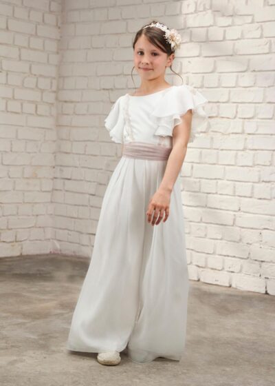 AMAYA 2026 Communion and Ceremony Jumpsuit, model 636049, raw-mauve