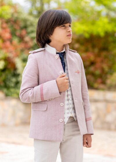 Boy's First Communion Suit 2026 Admiral ESLORA Nero Model