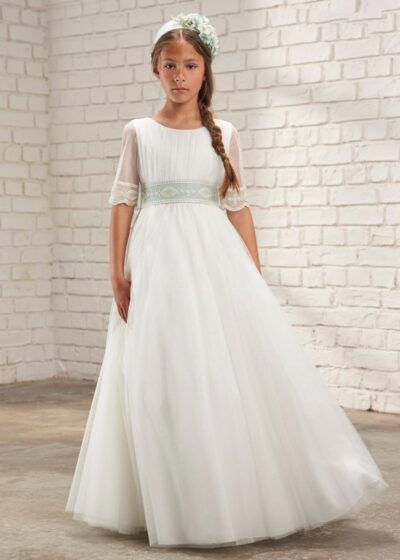AMAYA 2026 Communion Dress, model 637023MD, raw