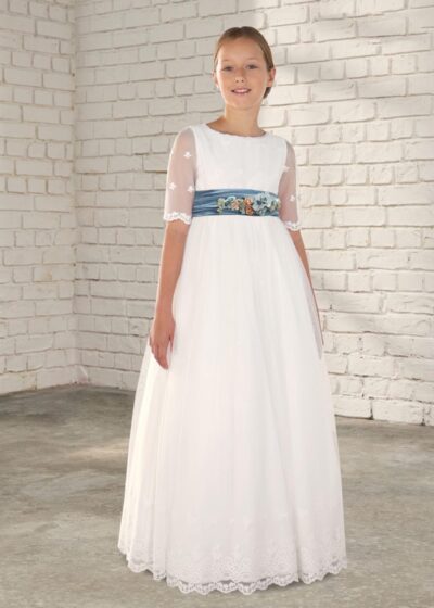 AMAYA 2026 Communion Dress, model 637024MD, blue