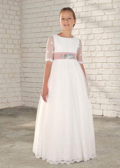 AMAYA 2026 Communion Dress, model 637024MD, pink