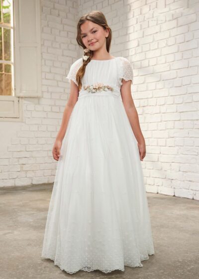AMAYA 2026 Communion Dress, model 637027MC, raw